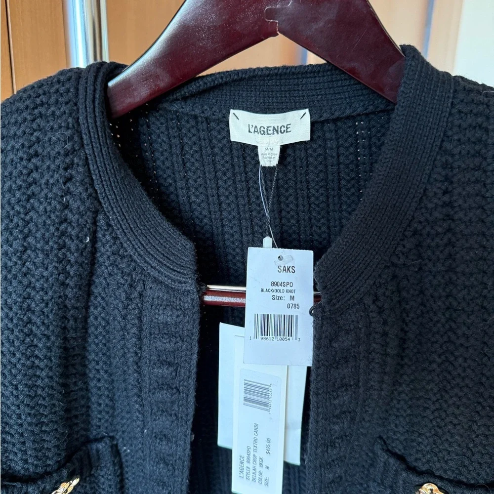L'AGENCE women’s NWT cropped cardigan - Picture 4 of 8